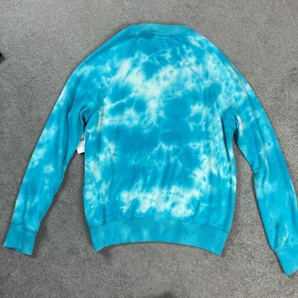 Women's Spiritual Gangster Old School Tie Dye Pullover Sweater Size Small - Blue - Picture 2 of 6
